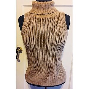 Cabo Ramie Cotton sleeveless turtleneck Size L